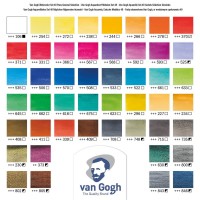 Van Gogh Akvarel metalæske med 48 farver